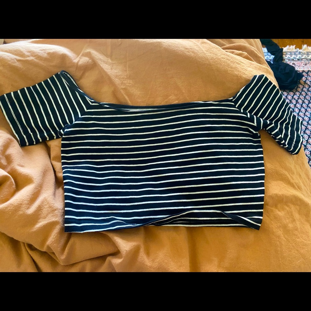 Off the shoulder crop top